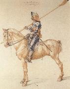 Albrecht Durer Equestrian Kninght in Armor Spain oil painting artist